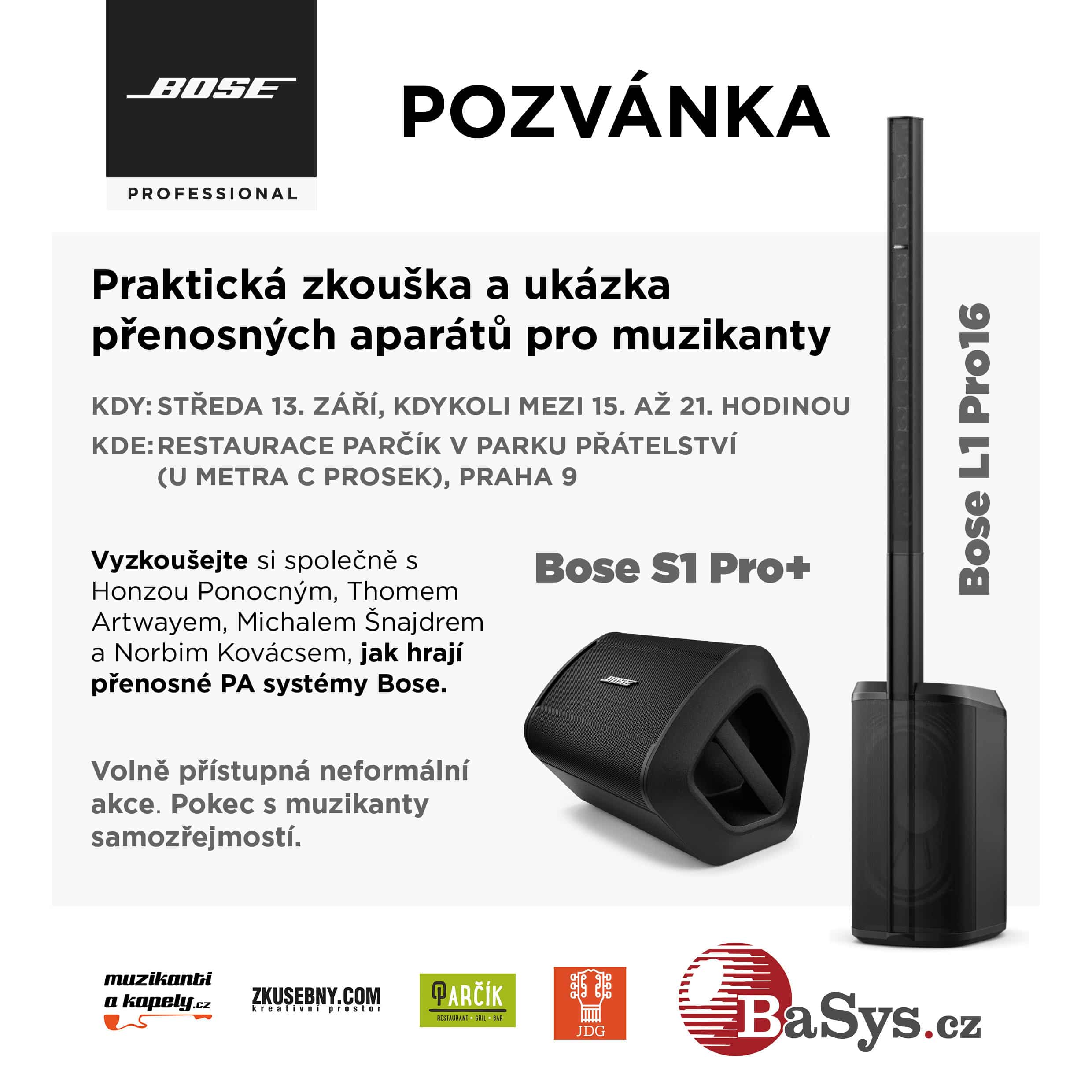 Nové dimenze zvuku: Představení kytarových aparátů BOSE S1 Pro+ a BOSE L1 Pro 16