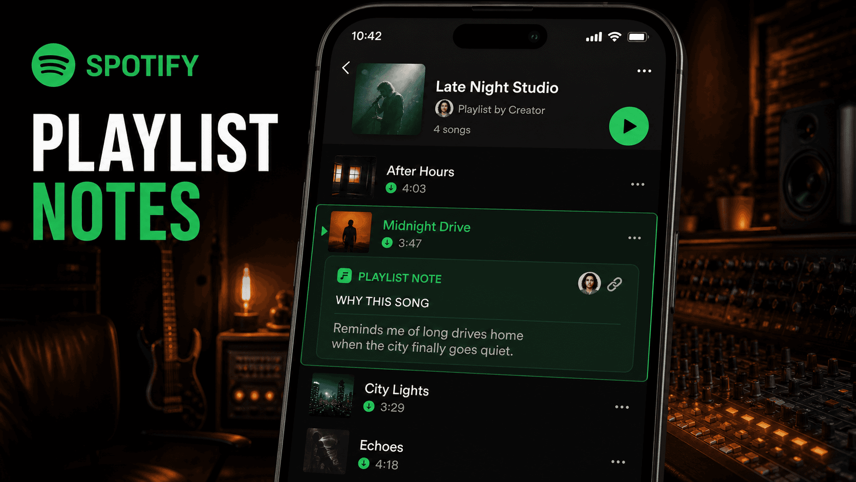 Spotify přidává poznámky k playlistům. Jak je využít?