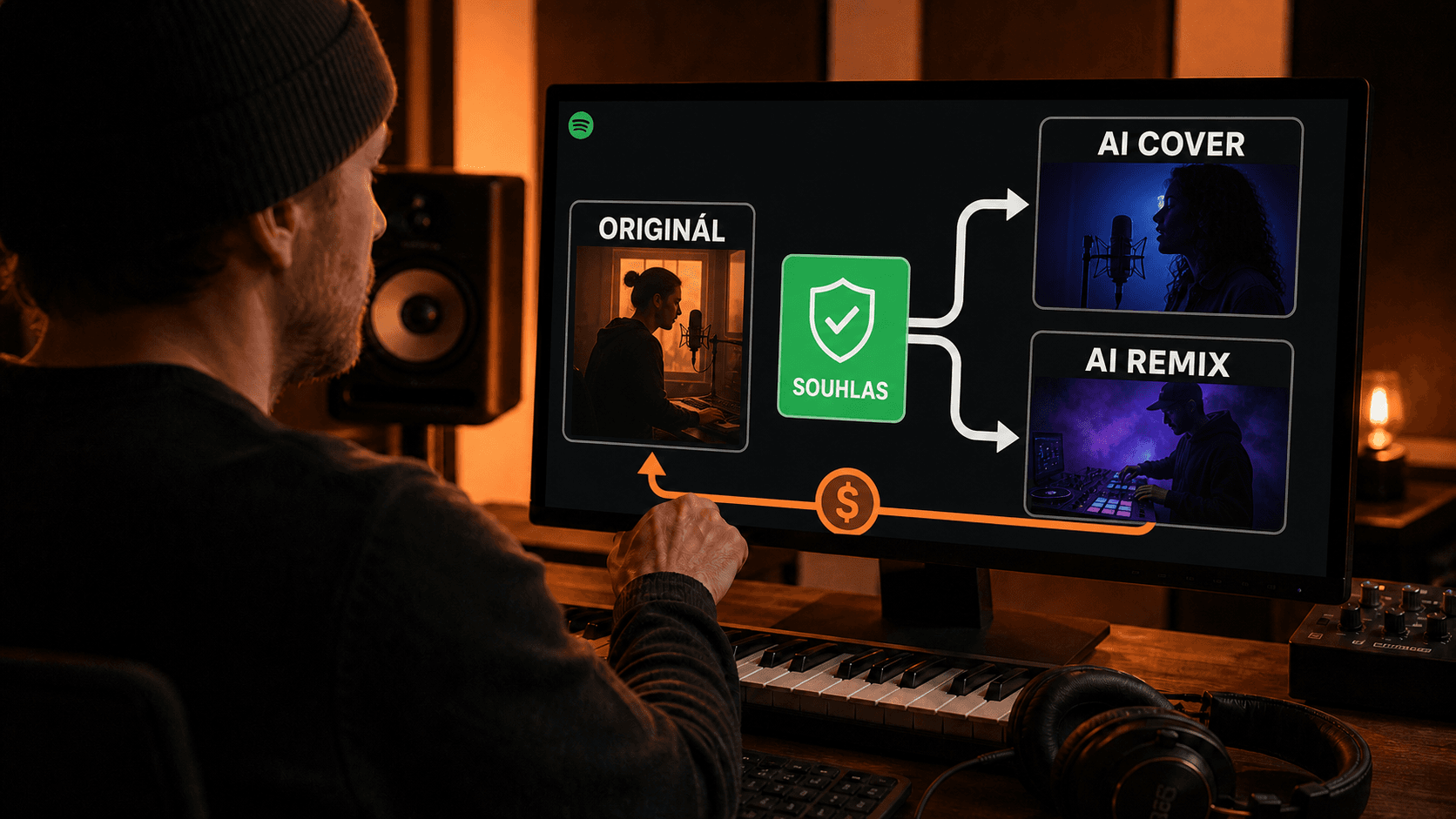 Spotify chystá placené AI covery a remixy. Co dostanou autoři?